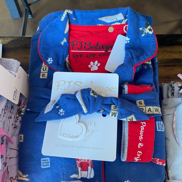 PJ Salvage Intimates & Sleepwear Blue Pj Set With Dogs On It Poshmark — free download